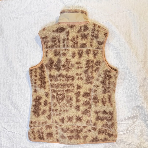Patagonia Classic Retro-X Fleece Vest Small Sherpa Windproof Cream Tan - Picture 5 of 9
